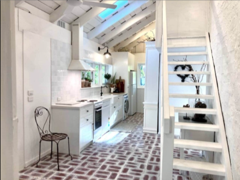 country style kitchen in One Wee Cottage Healesville